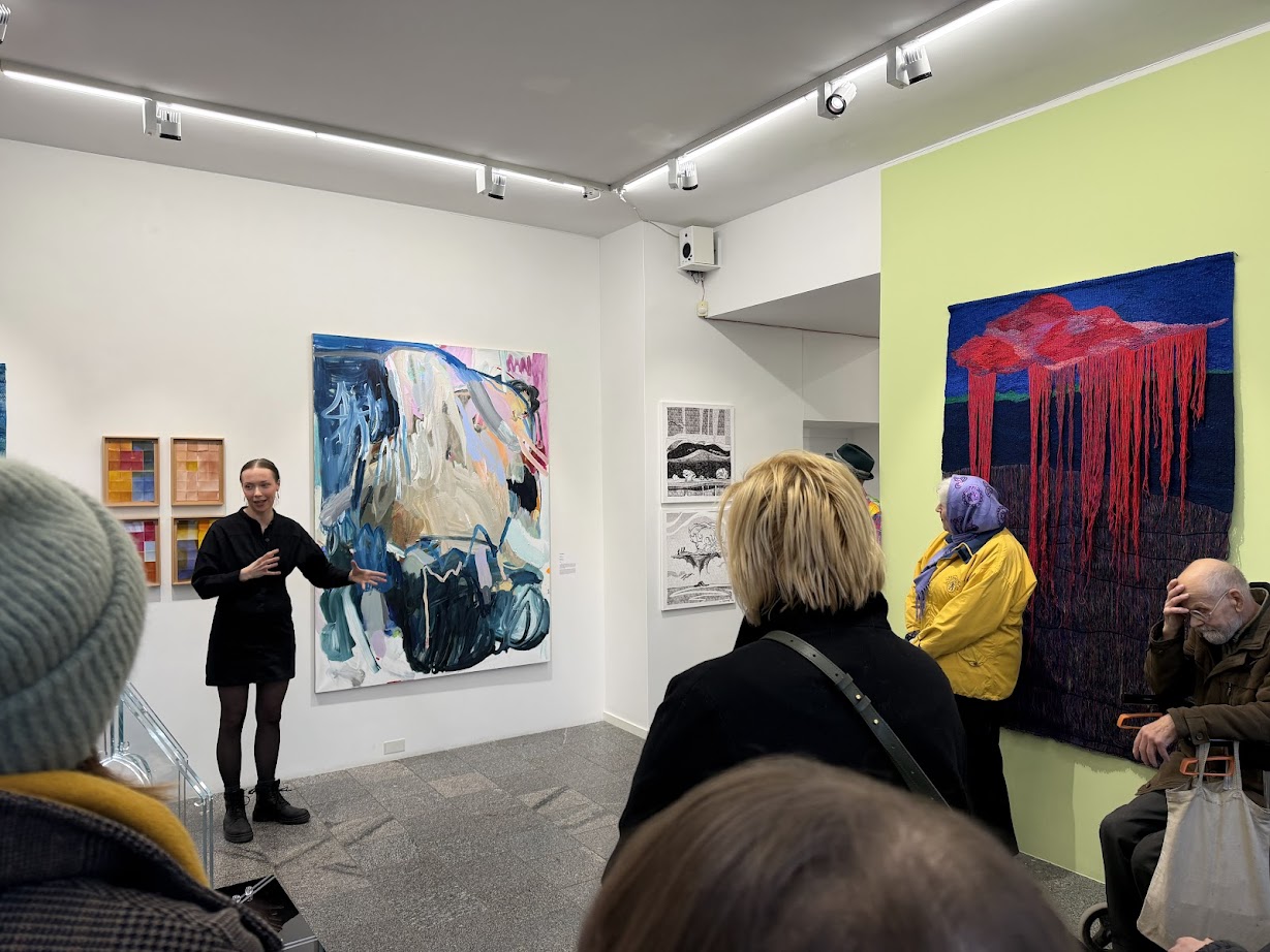 Gallery exhibition landscape view