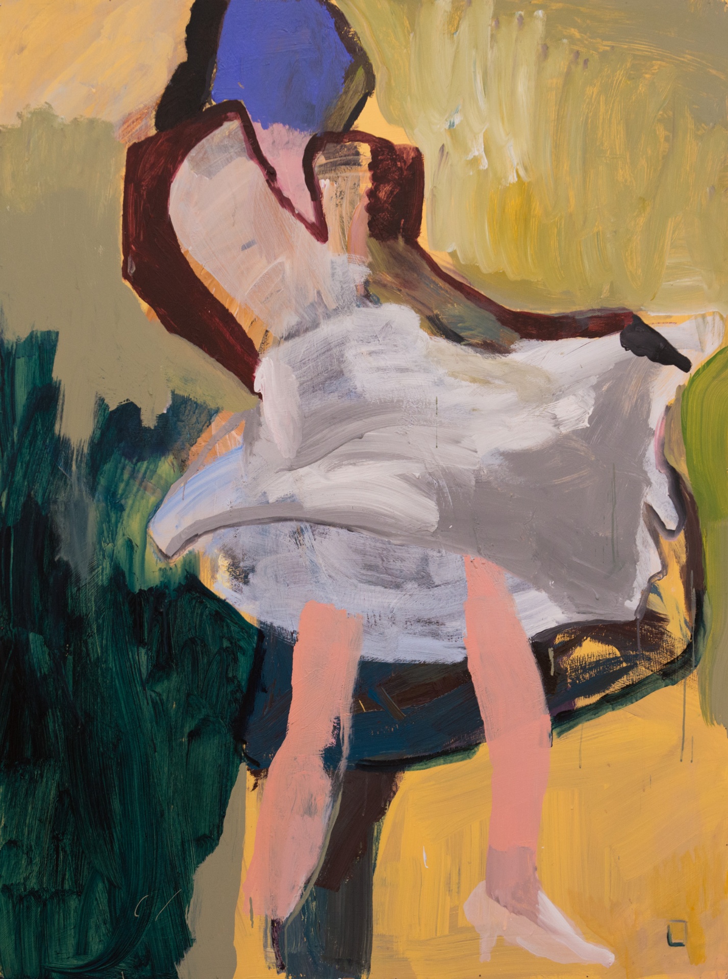 Figure painting "Dancer" by Liisa Jugapuu