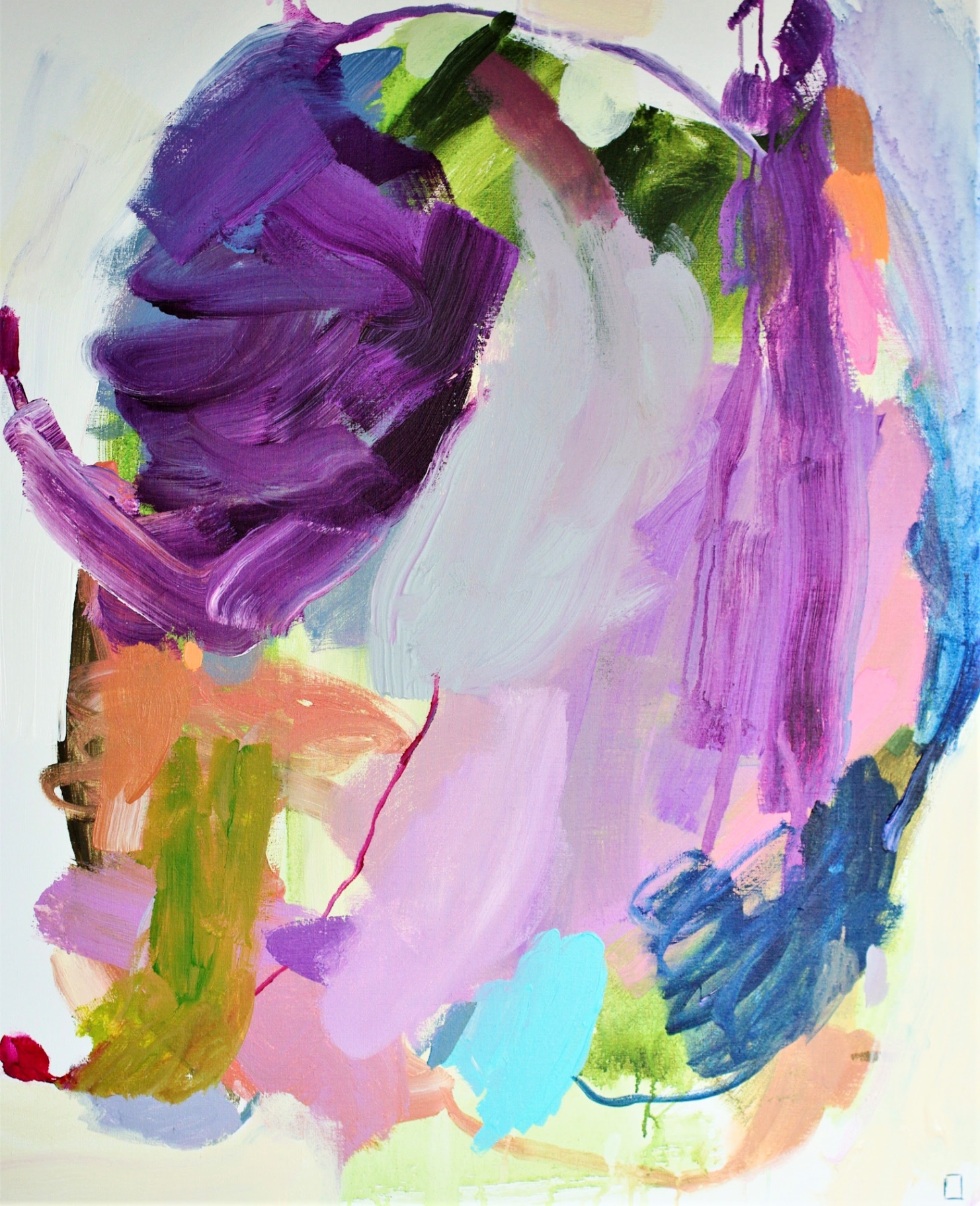 Abstract painting "Shift" by Liisa Jugapuu