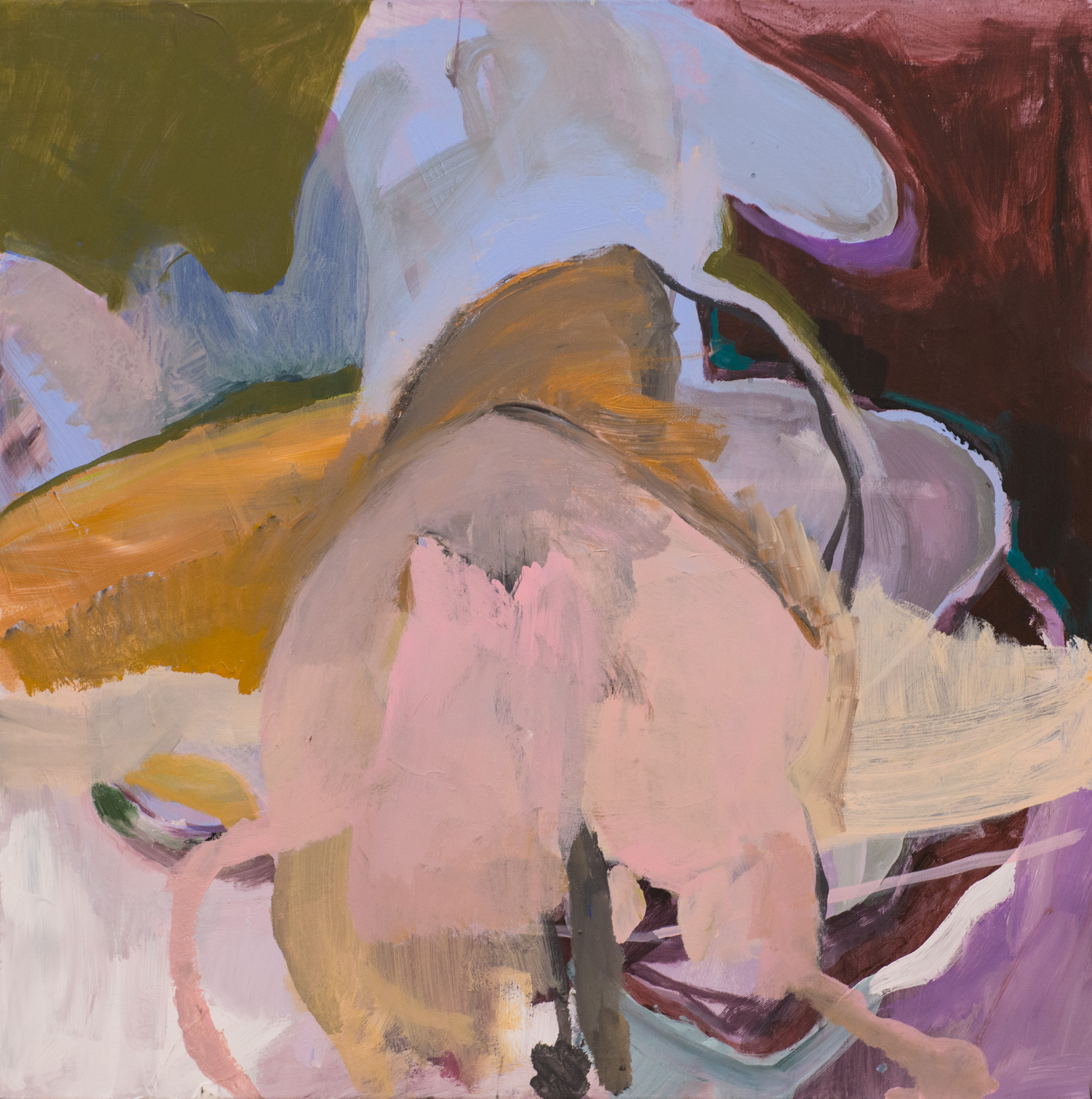 Abstract painting "Rider" by Liisa Jugapuu