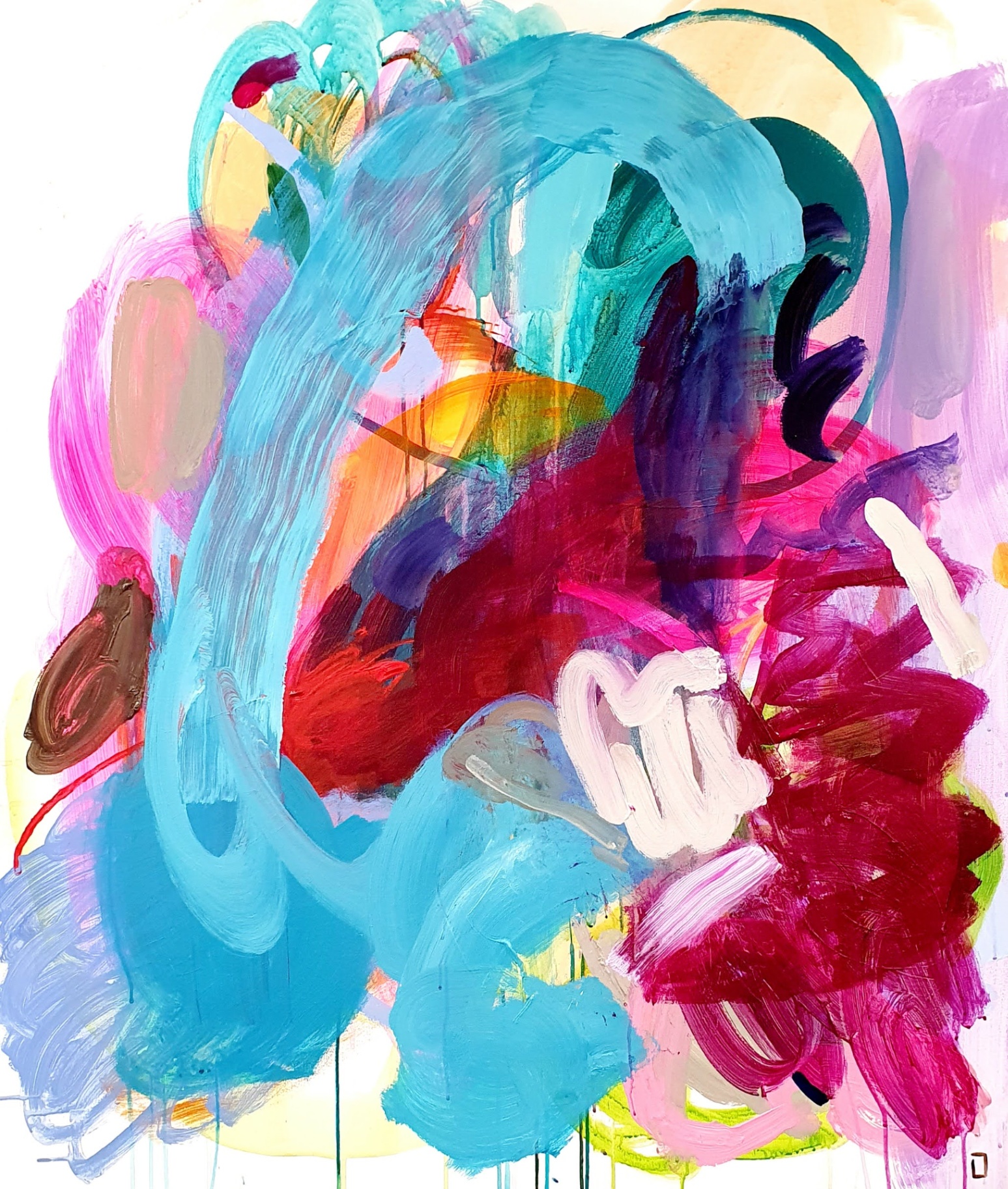 Abstract painting "This C" by Liisa Jugapuu