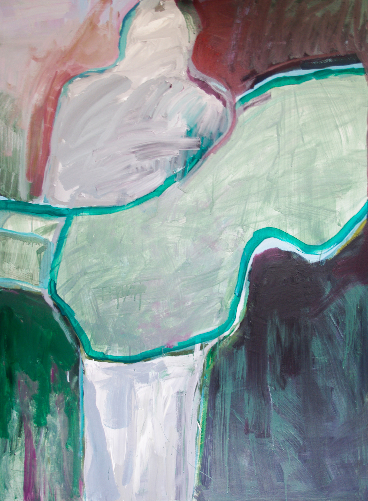 Abstract painting "Bearer" by Liisa Jugapuu