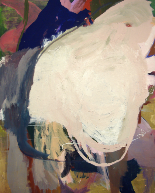 Abstract painting "Naked" by Liisa Jugapuu