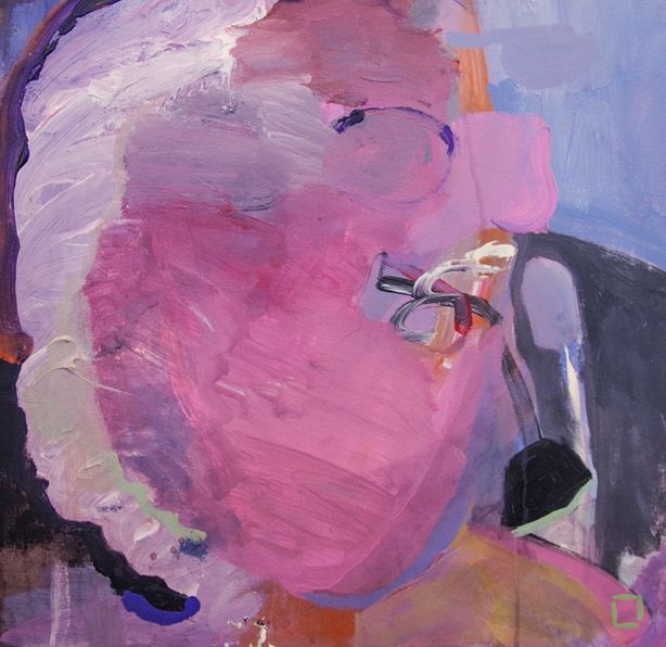 Abstract painting "Speech I" by Liisa Jugapuu