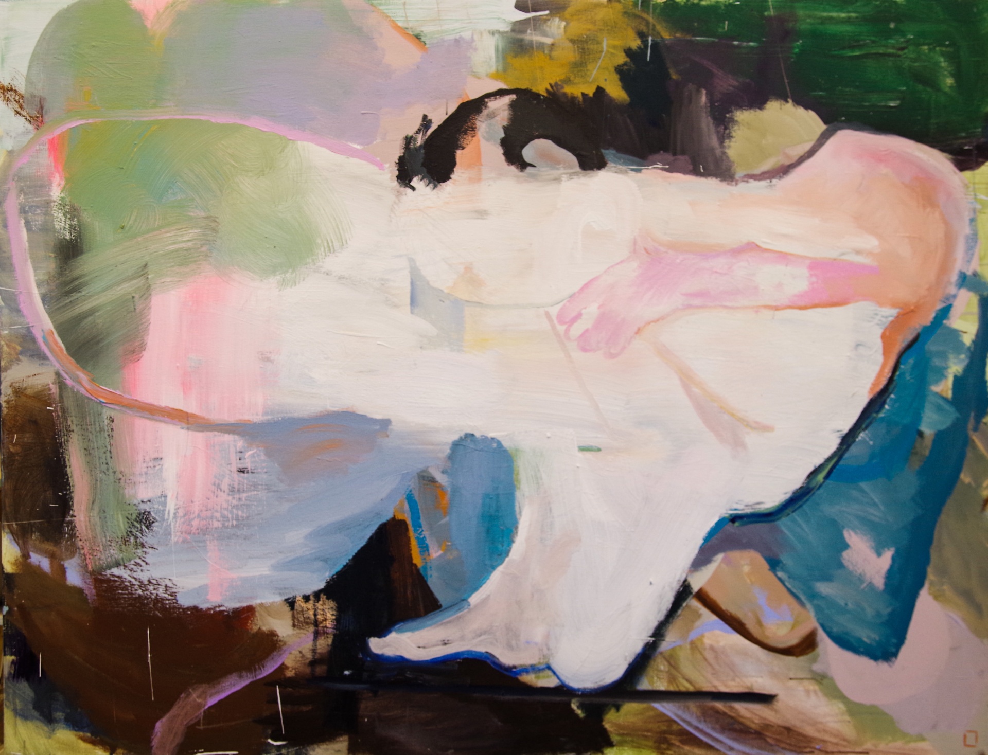 Abstract painting "Untitled 3" by Liisa Jugapuu