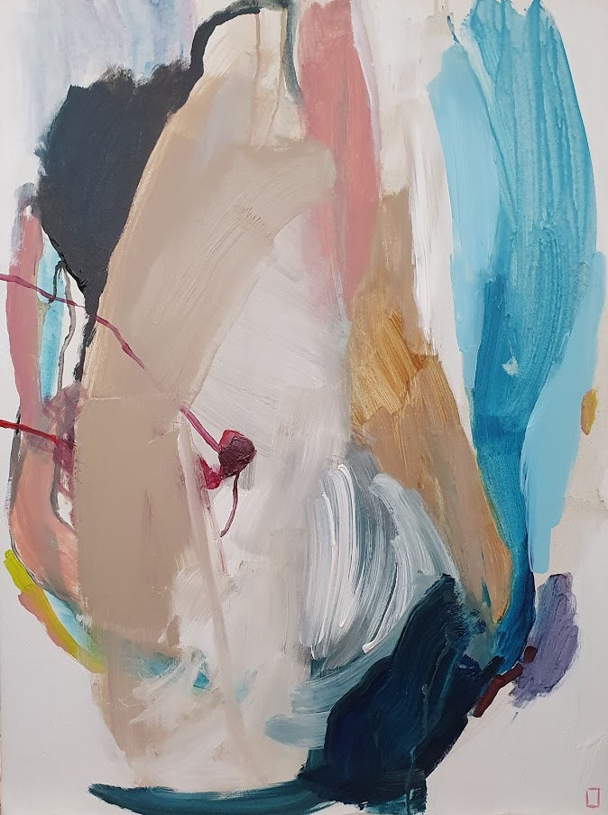 Abstract painting "Horse Head" by Liisa Jugapuu
