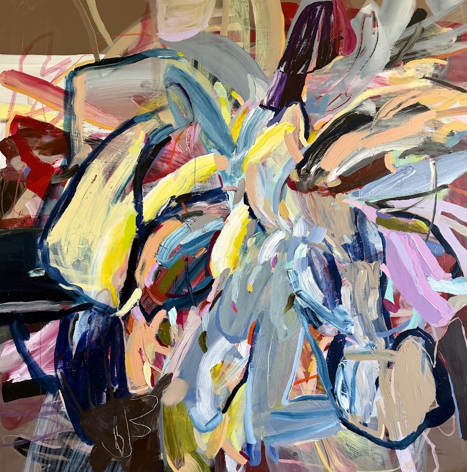 Abstract painting "Back Surface" by Liisa Jugapuu