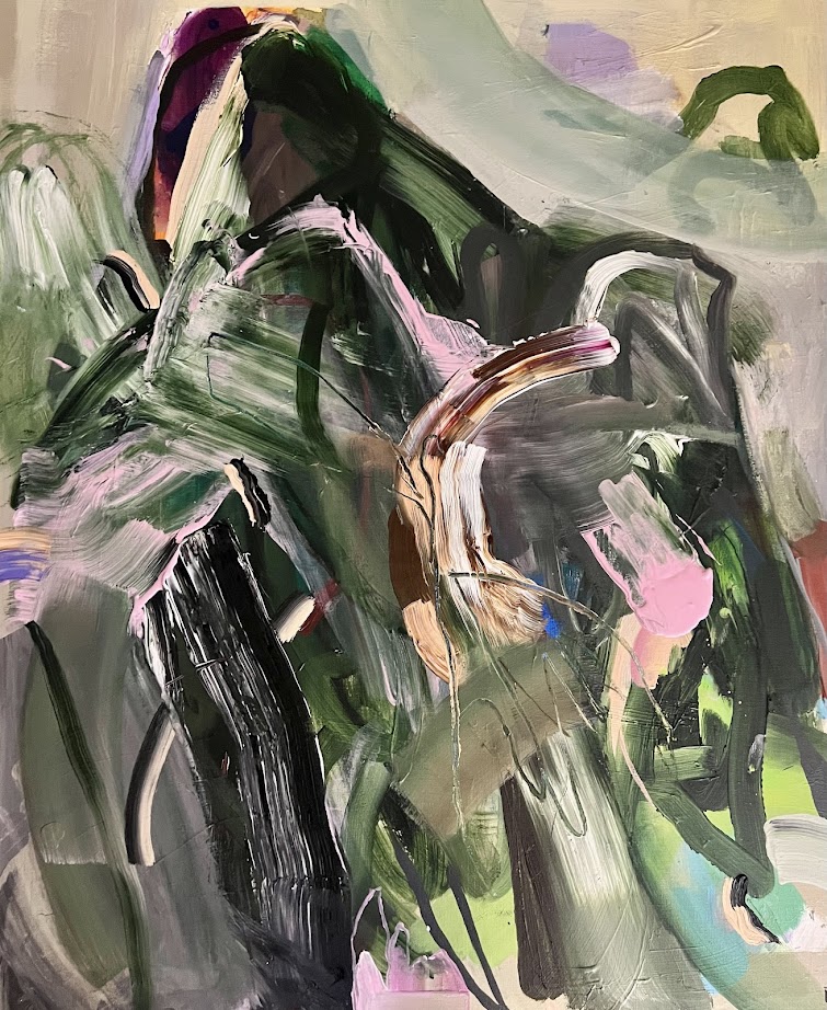 Abstract painting "Limit Of Holding" by Liisa Jugapuu