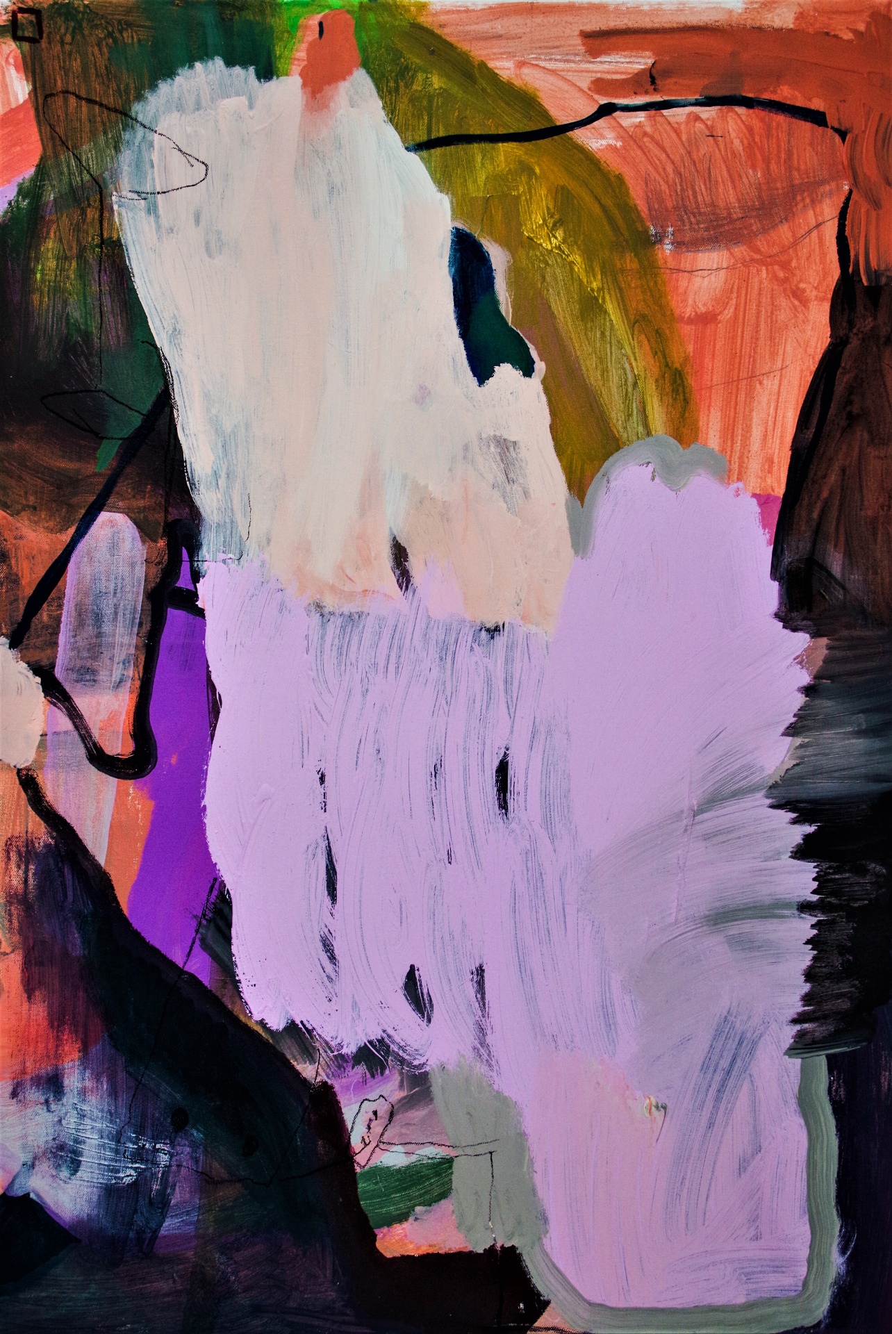 Abstract painting "Purple Dream" by Liisa Jugapuu